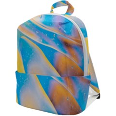 Water And Sunflower Oil Zip Up Backpack by artworkshop