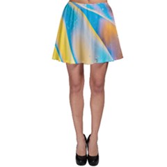 Water And Sunflower Oil Skater Skirt by artworkshop