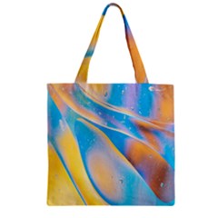 Water And Sunflower Oil Zipper Grocery Tote Bag