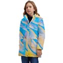 Water And Sunflower Oil Kid s Hooded Longline Puffer Jacket View3