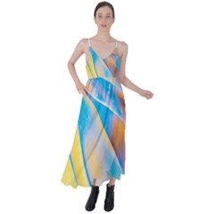 Water And Sunflower Oil Tie Back Maxi Dress by artworkshop