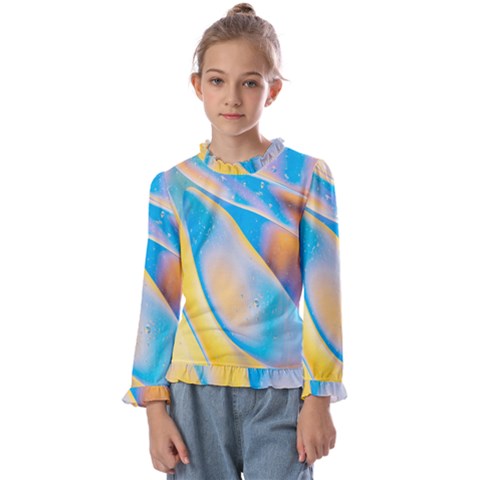 Water And Sunflower Oil Kids  Frill Detail Tee by artworkshop