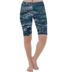 Water Sea Cropped Leggings  by artworkshop