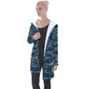 Water Sea Longline Hooded Cardigan View1