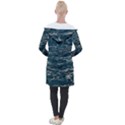 Water Sea Longline Hooded Cardigan View2