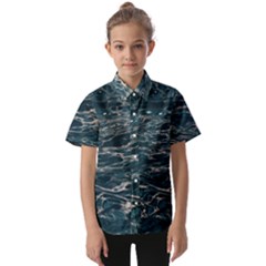 Water Sea Kids  Short Sleeve Shirt by artworkshop