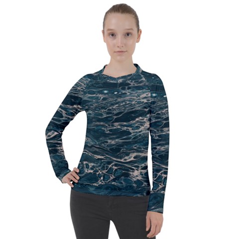 Water Sea Women s Pique Long Sleeve Tee by artworkshop