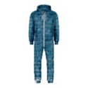 White And Blue Brick Wall Hooded Jumpsuit (Kids) View1