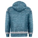 White And Blue Brick Wall Men s Overhead Hoodie View2