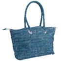 White And Blue Brick Wall Canvas Shoulder Bag View2