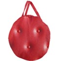 Lipstick Red Giant Round Zipper Tote View2