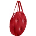 Lipstick Red Giant Round Zipper Tote View3