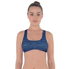 Denim Style  Got No Strings Sports Bra by PollyParadiseBoutique7