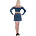 Denim style  Off Shoulder Top with Mini Skirt Set View2