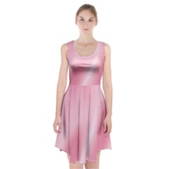 Pink Satin  Racerback Midi Dress by PollyParadiseBoutique7