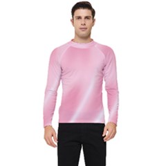 Pink Satin  Men s Long Sleeve Rash Guard by PollyParadiseBoutique7