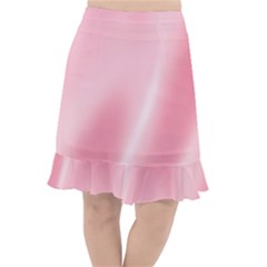 Pink Satin  Fishtail Chiffon Skirt by PollyParadiseBoutique7