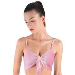 Pink Satin  Woven Tie Front Bralet by PollyParadiseBoutique7