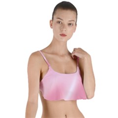 Pink Satin  Layered Top Bikini Top  by PollyParadiseBoutique7