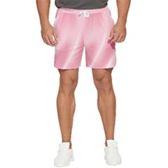 Pink Satin  Men s Runner Shorts by PollyParadiseBoutique7