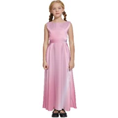 Pink Satin  Kids  Satin Sleeveless Maxi Dress by PollyParadiseBoutique7