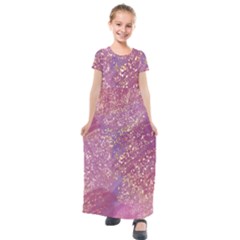 Stardust  Kids  Short Sleeve Maxi Dress by PollyParadiseBoutique7