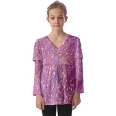 Stardust  Kids  V Neck Casual Top