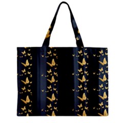 Golden Butterflies  Zipper Mini Tote Bag by PollyParadiseBoutique7