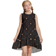 Midnight Kiss  Kids  Frill Swing Dress by PollyParadiseBoutique7