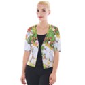 Birds of Paradise  Cropped Button Cardigan View1