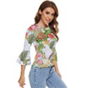 Birds of Paradise  Bell Sleeve Top View3