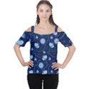 Flower Cutout Shoulder Tee View1