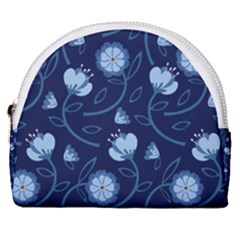 Flower Horseshoe Style Canvas Pouch by zappwaits