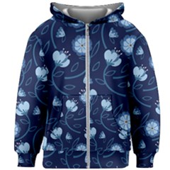 Flower Kids  Zipper Hoodie Without Drawstring