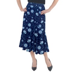 Flower Midi Mermaid Skirt