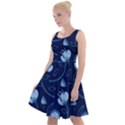 Flower Knee Length Skater Dress View1