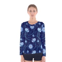 Flower Women s Long Sleeve Tee