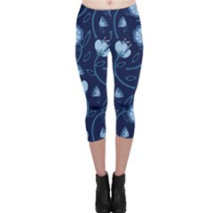 Flower Capri Leggings  by zappwaits