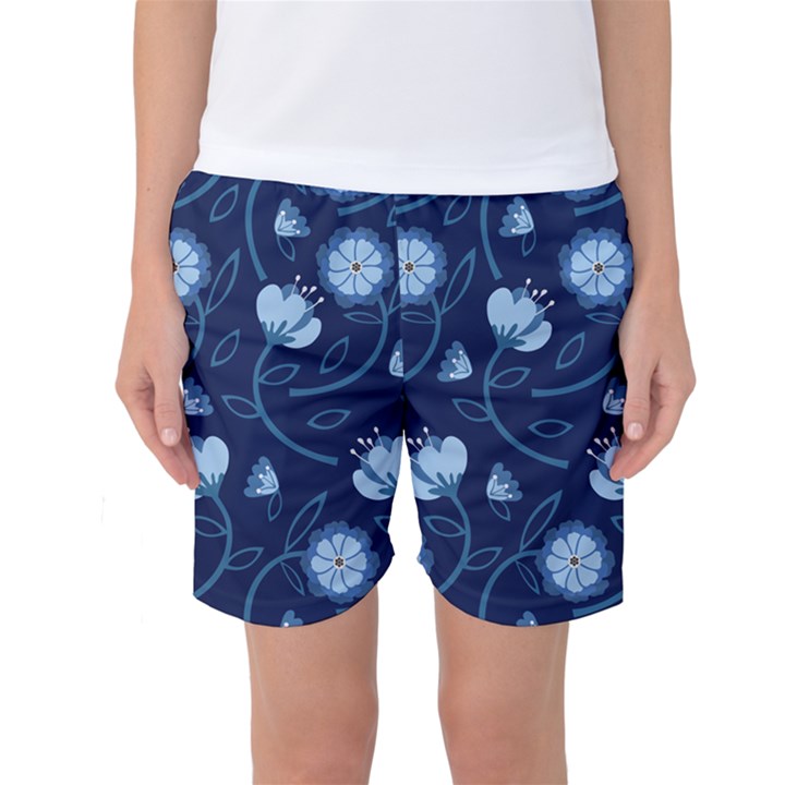 Flower Women s Basketball Shorts