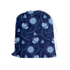 Flower Drawstring Pouch (xl) by zappwaits