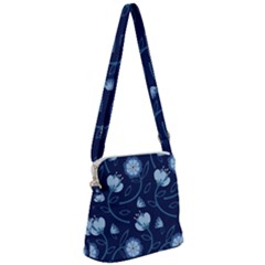 Flower Zipper Messenger Bag by zappwaits