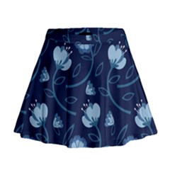 Flower Mini Flare Skirt