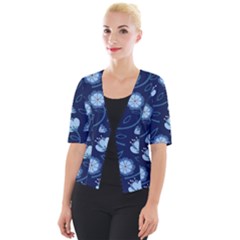 Flower Cropped Button Cardigan by zappwaits