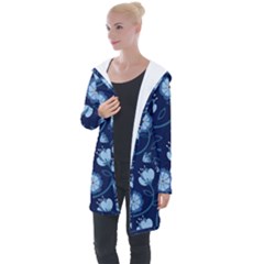 Flower Longline Hooded Cardigan by zappwaits