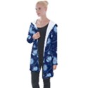 Flower Longline Hooded Cardigan View1