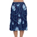 Flower Velvet Flared Midi Skirt View2