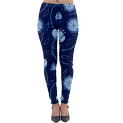 Flower Lightweight Velour Leggings by zappwaits