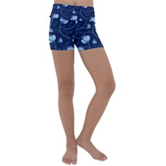 Flower Kids  Lightweight Velour Yoga Shorts by zappwaits