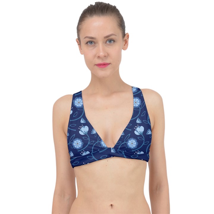 Flower Classic Banded Bikini Top