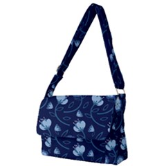 Flower Full Print Messenger Bag (l) by zappwaits